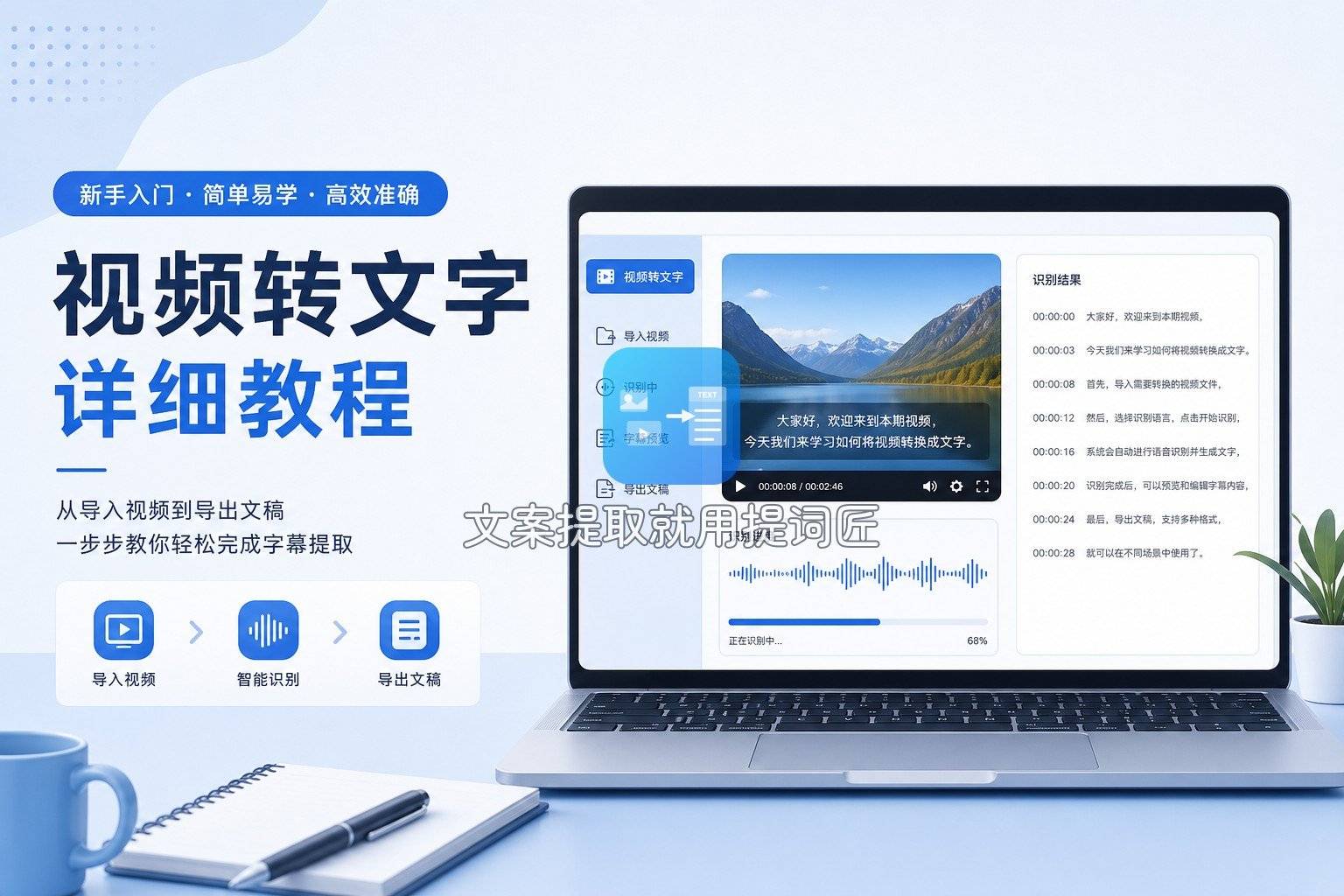 手机拍摄视频转文字怎么做：拍完直接在手机上转写导出