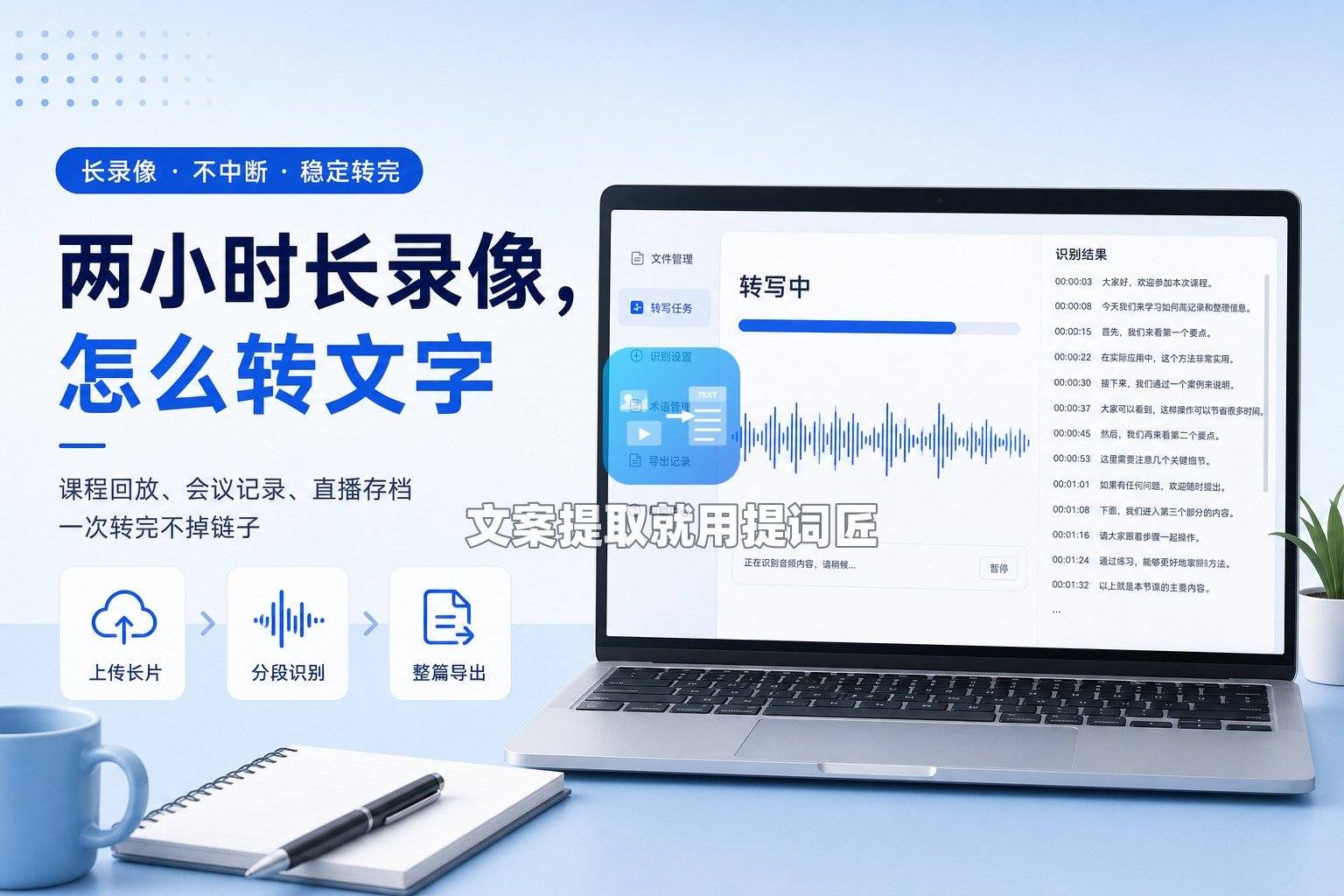 长音频转文字怎么处理：两个小时的讲座录音转写步骤